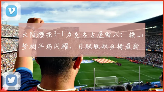 大阪樱花3-1力克名古屋鲸八:横山梦树半场闪耀,日职联积分榜最新动态解读